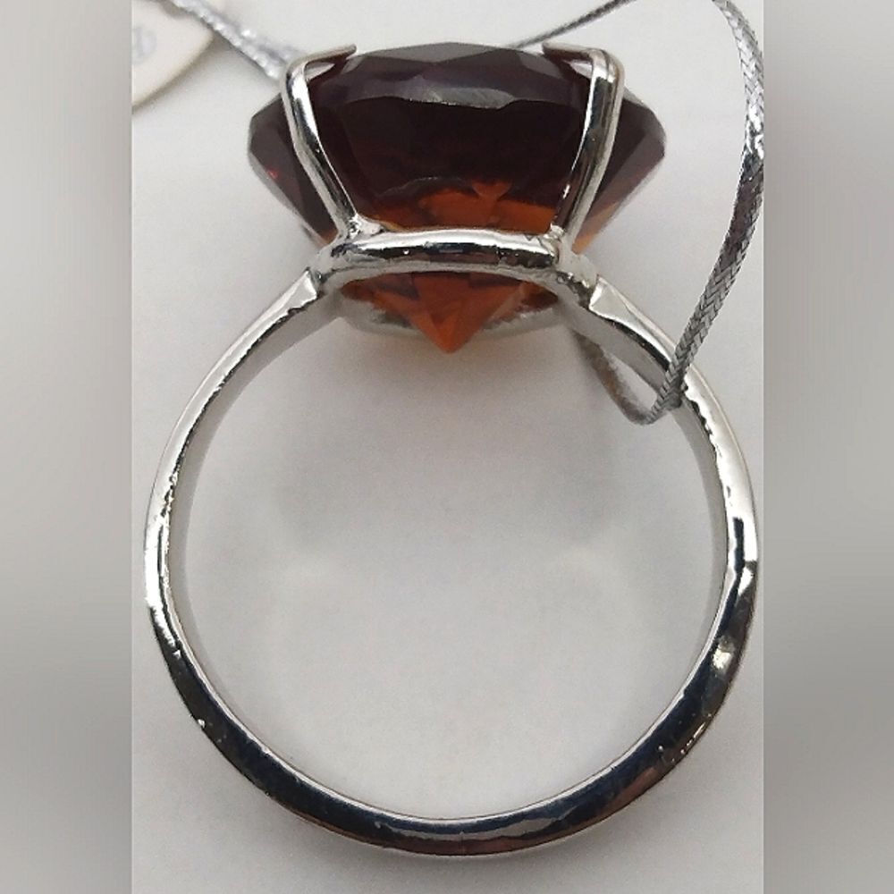 November Birth Stone Silver Tone Ring Charm Key Ring Pendant Jewelry - Picture 6 of 15